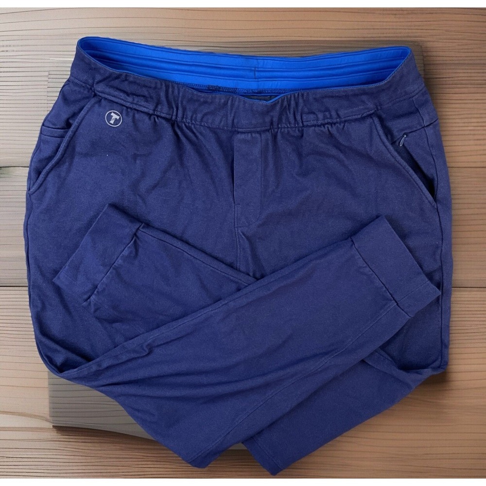 Twillory Joggers Men Sz XL Sweatpants Lounge Sweats‎ Athletic Pockets Blue